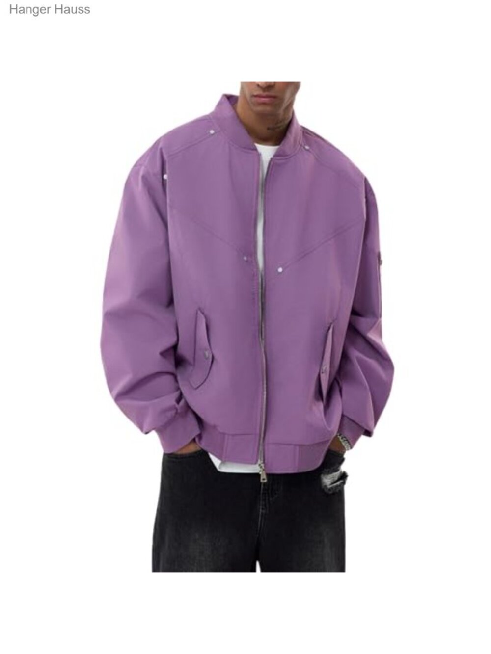 Men's Lightweight Water Repellent Windbreaker Bomber Jacket Zip Up